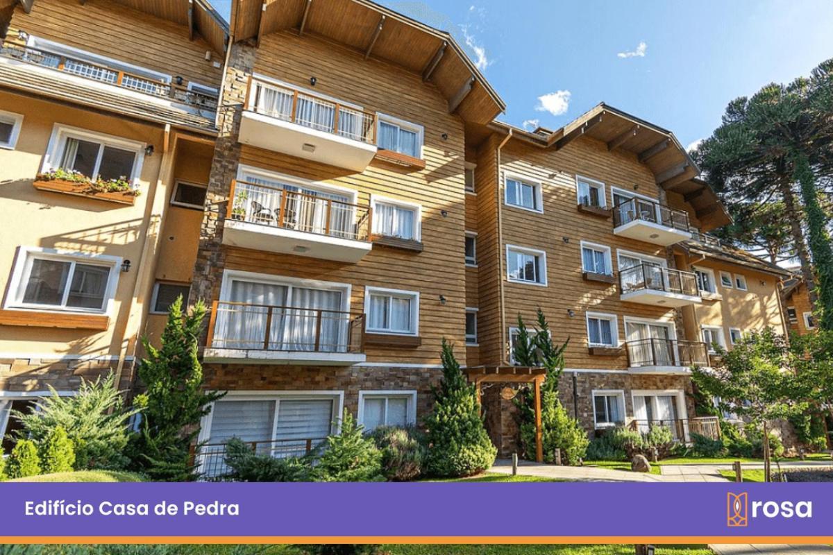 Rosa Edificio Casa De Pedra Lejlighed Gramado Eksteriør billede